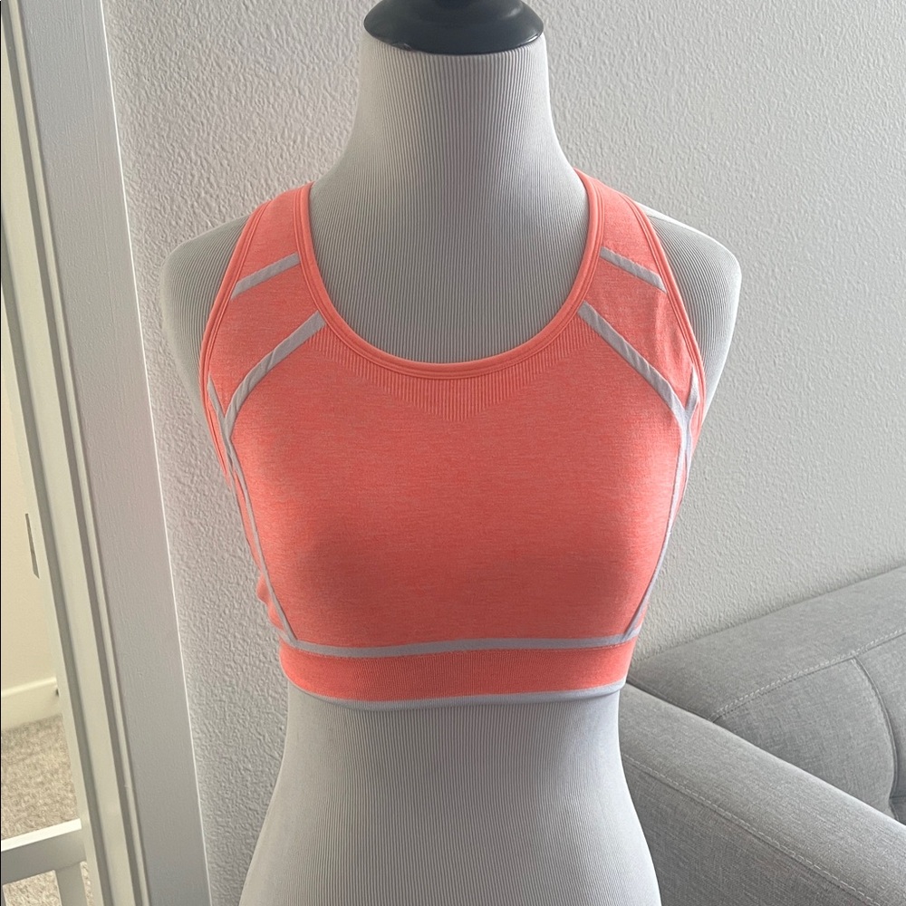 Champion Coral and Gray Sports Bra